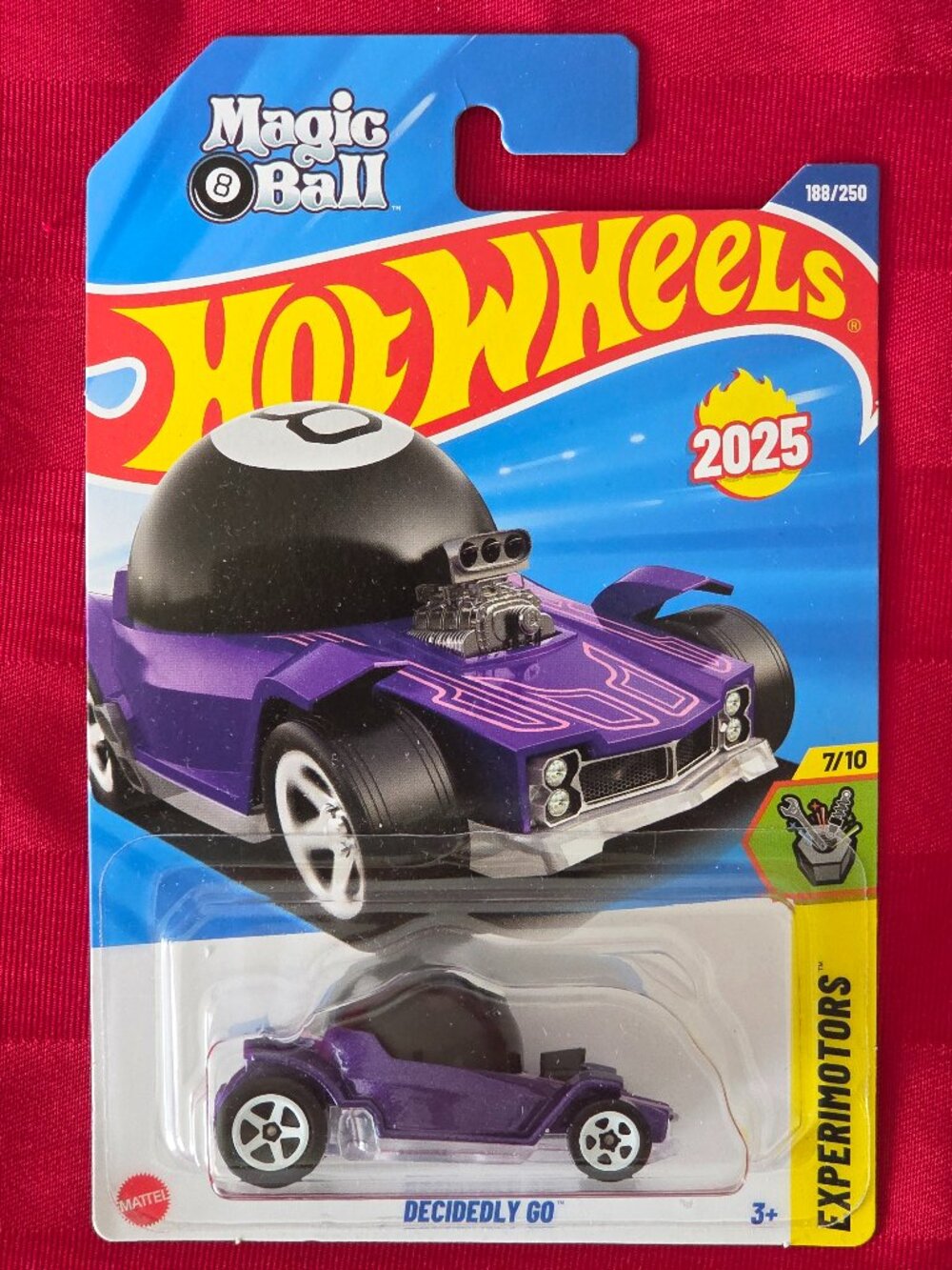 2024 HOT WHEELS, DECIDEDLY GO, MAGIC 8 BALL CAR, MINT IN THE PACKAGE!!!